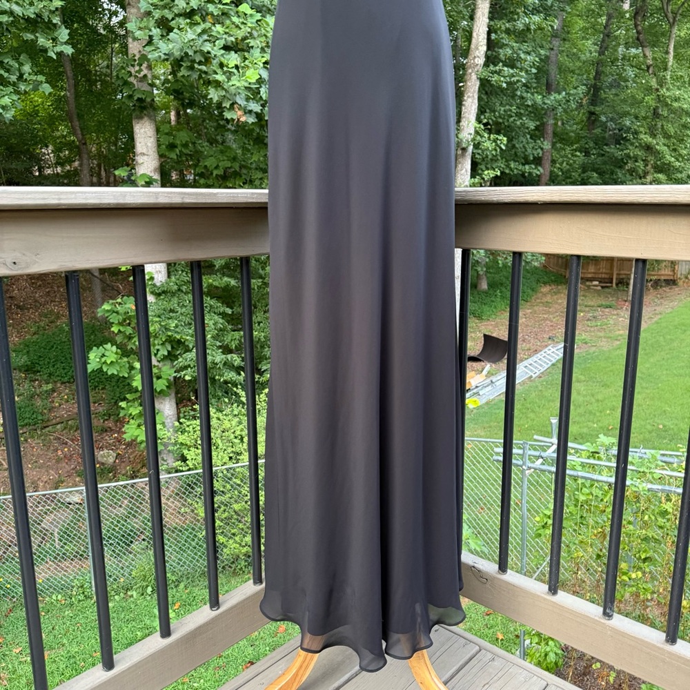 Ted Baker Byanna Ruffle Round Neck Maxi Long Dress in Black size 4 - Picture 8 of 16